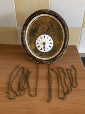 Ancienne Pendule Ovale Œil de