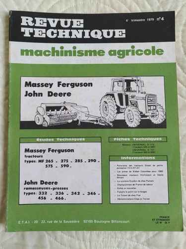 Revue technique tracteur - revue,
