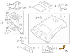 Audi A7 4G Poignée de maintien intérieure arrière gauche pour toit 8K0857607CDX6