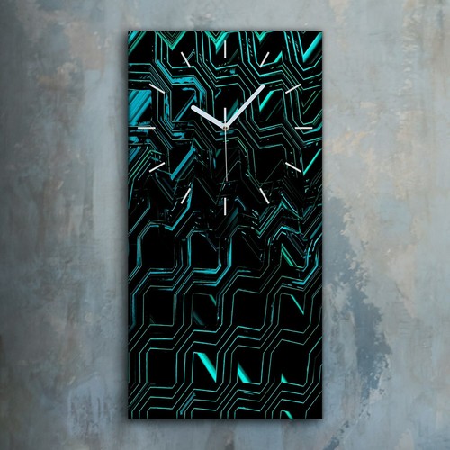 Horloge décorative sur toile
