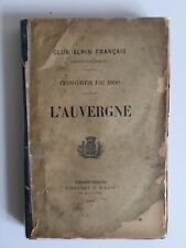 L'AUVERGNE congrès de 1896
