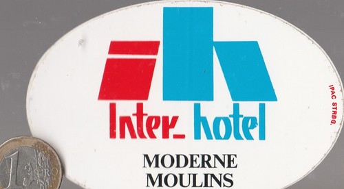 Autocollant hôtel inter - autocollant., hôtel.