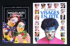 Lot de 2 livres - Maquillages d'enfants et Visages en fête - Fleurus - Osborne