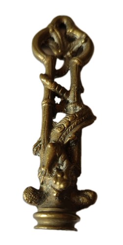 Sceau cacheter xixe bronze - sceau,