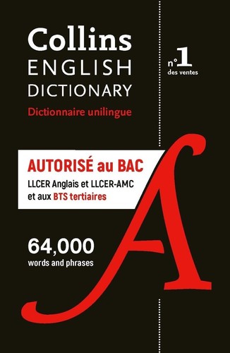 Dictionnaire anglais unilingue