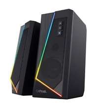 Haut Parleur PC Stéréo Eclairage Gaming RGB Jeux Film Musique Contrôle de Volume