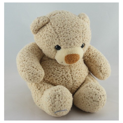 Doudou ours beige assis