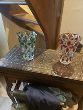 Deux Grand Vase St Louis 25