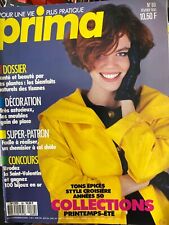 ANCIEN LIVRE REVUE MAGAZINE PRIMA MODE AVEC SUPER PATRON N° 89 02/90 TRICOT