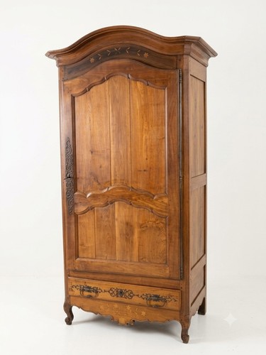 Armoire bonnetière noyer - armoire,