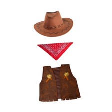 Kids Western Cowboy Costume Set Classic pour l'anniversaire de performance
