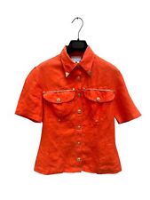 Gianni Versace Vintage Versus Red Cotton Shirt  Size M