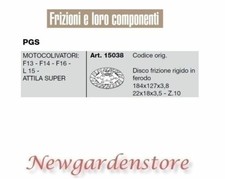 Disque D'Embrayage 15038 PGS