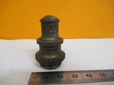 Objectif En Laiton Antique Bausch Lomb 1/6 Microscope Comme Sur La Photo S4-B-38