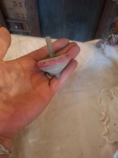 Ancien Jeux 1 ancienne toupie en Bois Art populaire