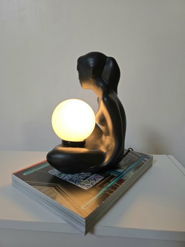 Lampe vintage céramique - lampe,
