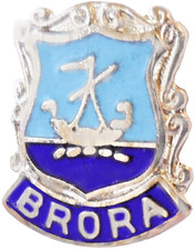 Brora town small pin - town, badge