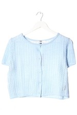 H&M DIVIDED Cardigan Dames Veste T EU 40 bleu style décontracté