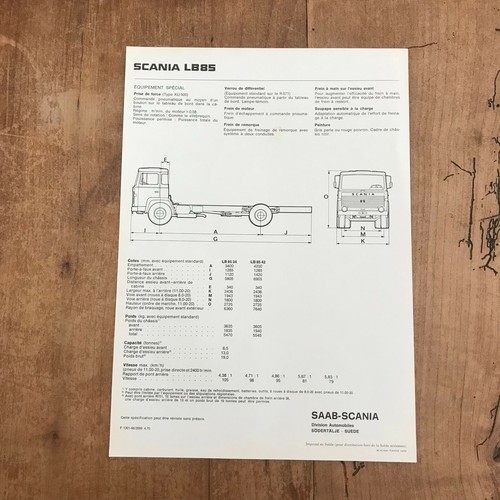 Brochure camion n136 scania - camion,