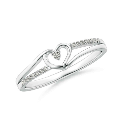 Bague alliance cœur diamant - bague,