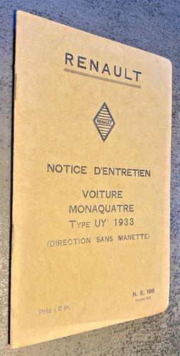 Notice entretien renault - notice,