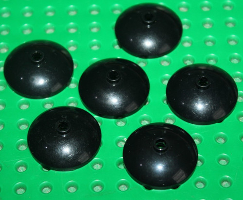 Lego black dish 3x3 inverted - dish,
