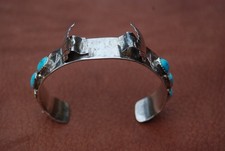 Bracelet de montre Amérindien Navajo en argent sterling