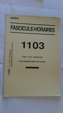  SNCF 1992 FASCICULE HORAIRES
