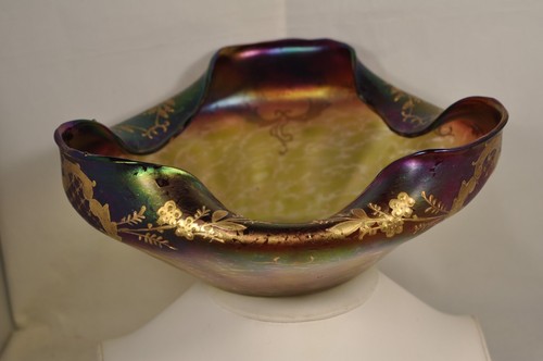 Coupe art nouveau ancien verre - art,