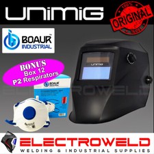 Casque de soudage automatique UNIMIG Jasic + 12 x masques, assombrissement au...