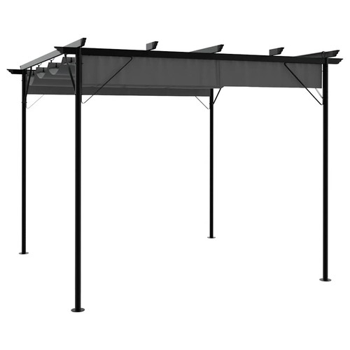 Pergola avec toit - avec, rétractable