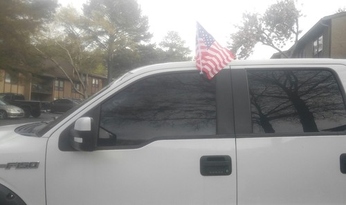 Pcs flag car - us, window