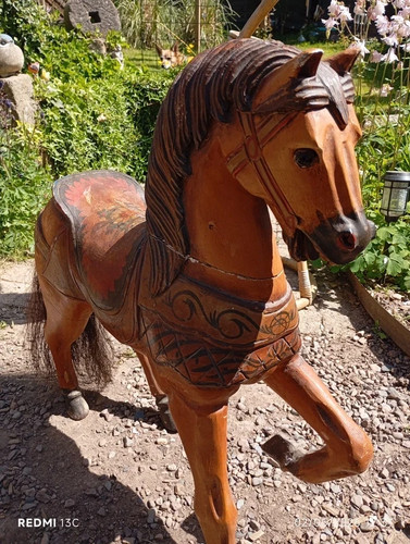 Cheval bois manège - cheval, en