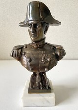 Buste de NAPOLÉON BONAPARTE Bronze Patiné Empereur Art Décoratif Antiquité