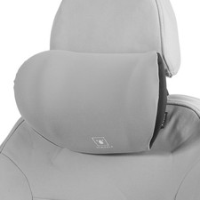 Appuie-tête voiture confort polyester mousse mémoire ajustable gris 1 pcs