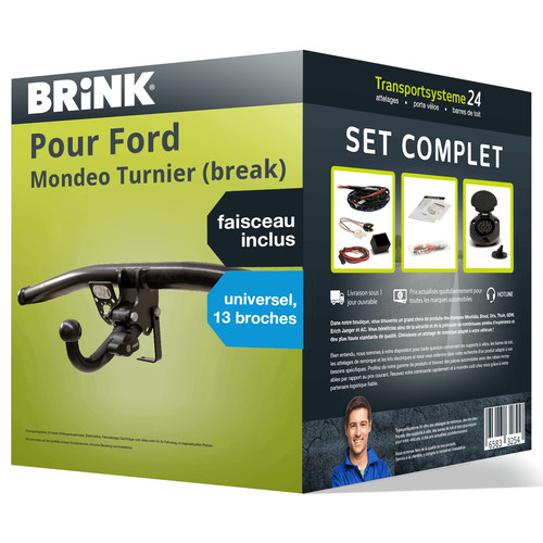 Attelage amovible brink pour - amovible,