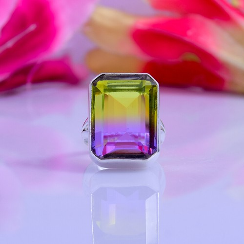 Bague ametrine argent - ametrine,