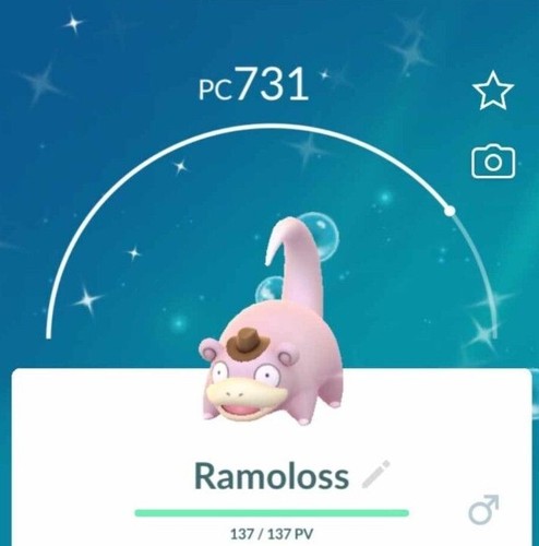Shiny slowpoke ramoloss cowboy - shiny,