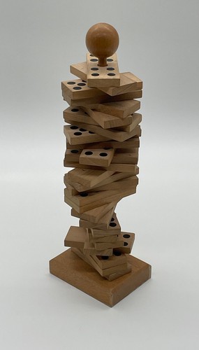 Dominos bois ancien - en, jeu