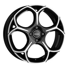 JANTES ROUES MAK MONZA POUR OPEL ASTRA OPC 7.5X18 5X110 BLACK MIRROR XO5