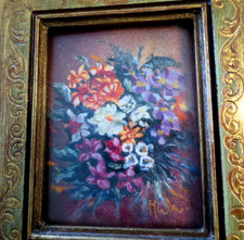 bouquet peint à la main sur