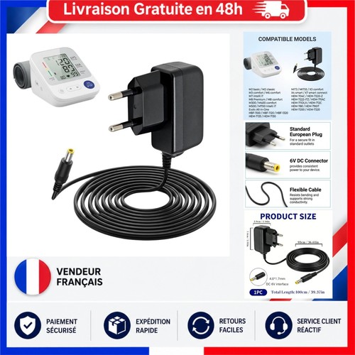 Chargeur pour tensiomètre - 6v,