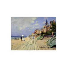 Impression Sur Toile Ou Papier Affiche Ou Cadre Claude Monet Plage De Trouville