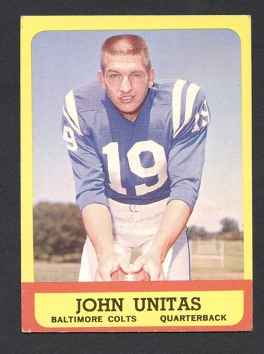 John unitas 1963 topps - unitas,