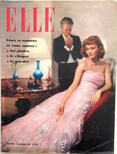 ELLE Magazine n° 203 du 17 Octobre 1949 ancienne revue de Mode Couture