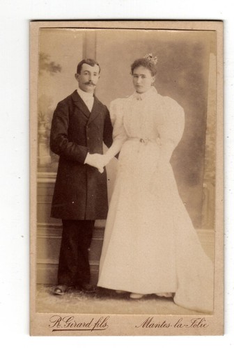 Cdv jeunes mariés - mariés, fin