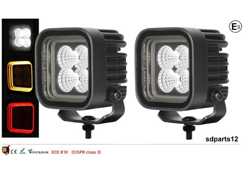 Phares travail led 12 24v - 2,