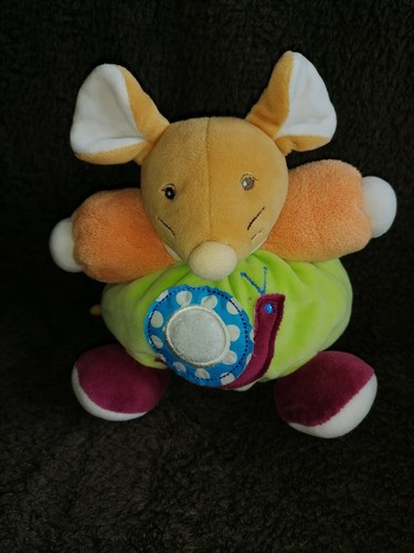 Doudou peluche souris boule