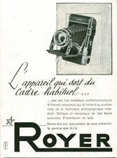 Publicité ancienne appareil photo Royer 1955 issue de magazine