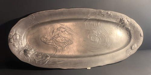Grand plat art nouveau - nouveau, en